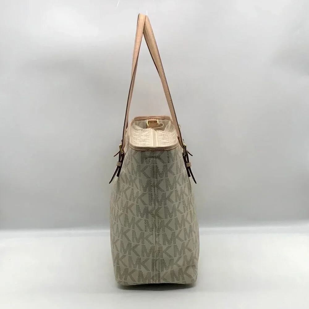 Michael Kors Vanilla Monogram Diaper Tote Bag